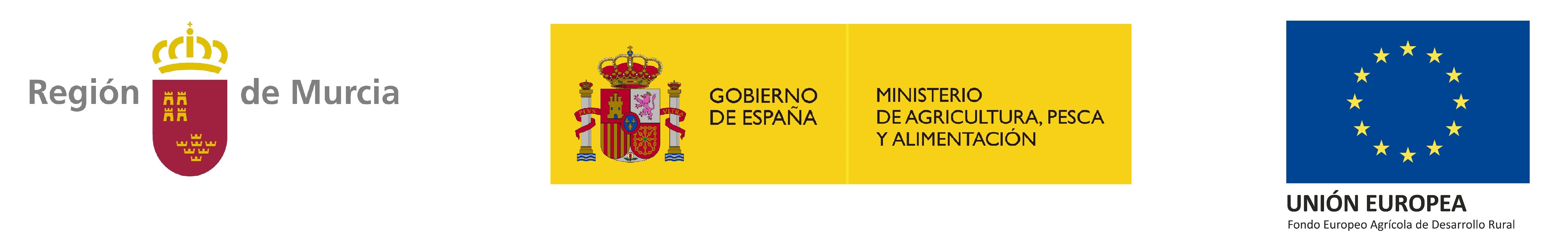 Logotipo Región de Murcia-Ministerio de Agricultura, Pesca y Alimentación-Unión Europea No Web