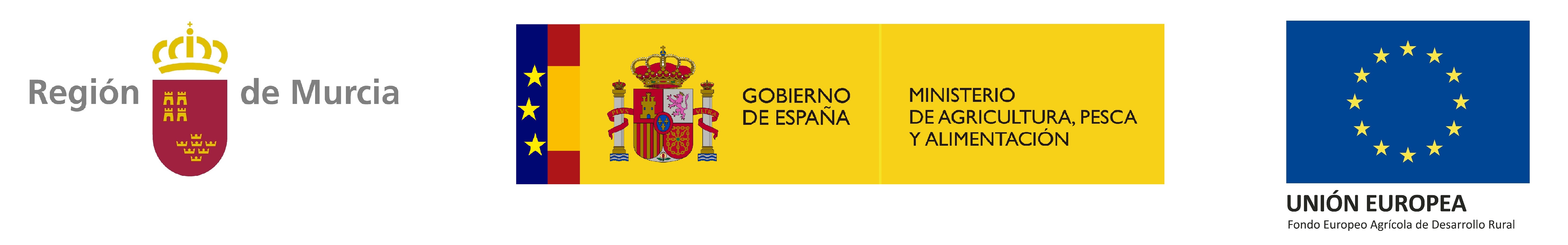 Logotipo Región de Murcia-Ministerio de Agricultura, Pesca y Alimentación-Unión Europea Web